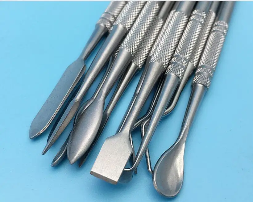 Набор из 12 инструментов для резьбы по воску: ножи из нержавеющей стали для лепки из глины, резьбы по металлу, моделирования, набор инструментов для изготовления ювелирных украшений.