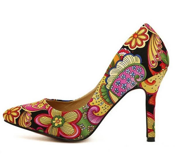 Zapatos Mujer Высококачественные пикантные женские туфли-лодочки на высоком каблуке с