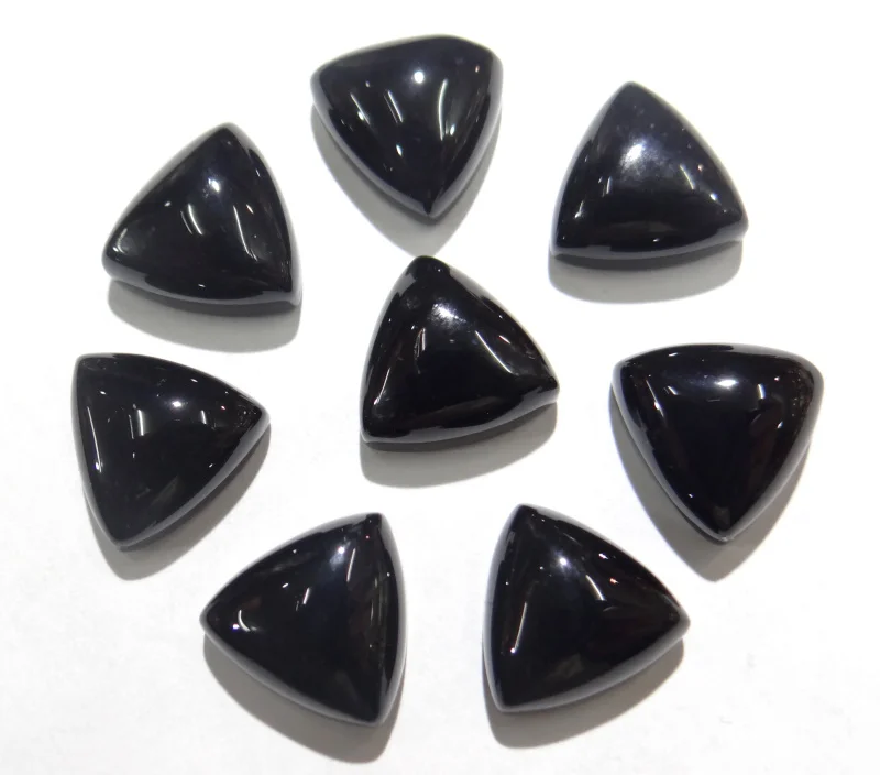 NO.14 50 шт. натуральные желтые нефриты бирюзы Камни Кабошон бусины 10*10 мм треугольной формы без отверстия для DIY ювелирных изделий - Цвет: NO.14