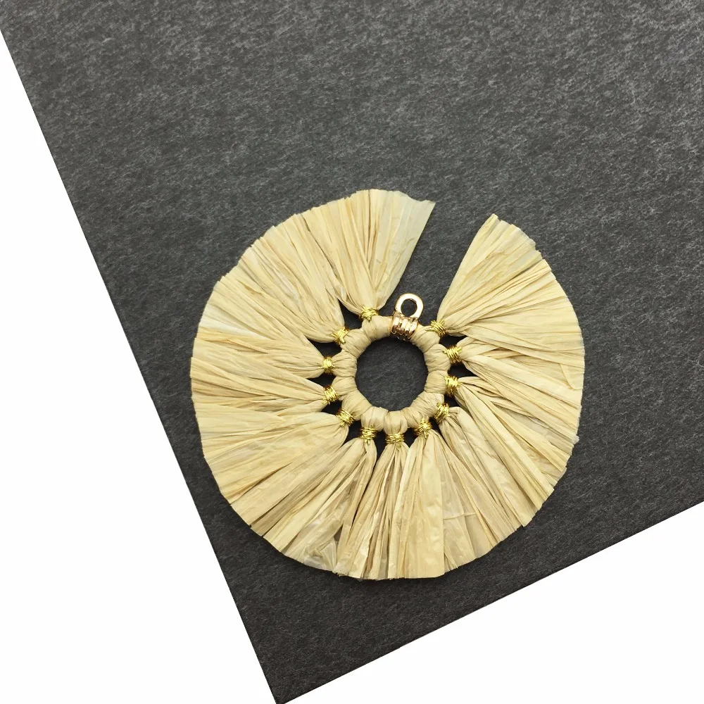 assoonas L181 tassel raffia tassels jewelry accessories findings diy earrings parts hand made 2pcs/lot | Украшения и аксессуары