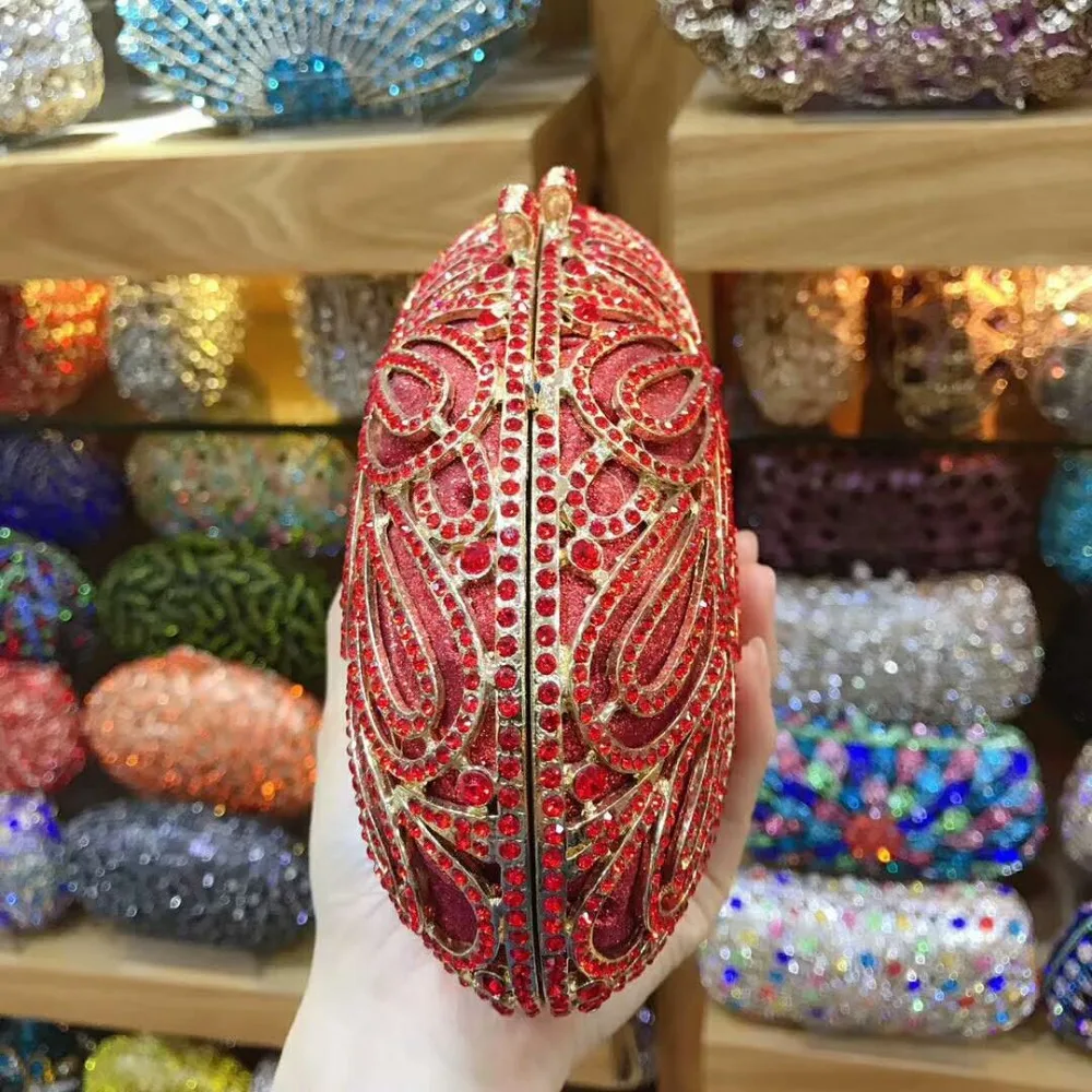 XIYUAN женская свадебная синяя/красная кристальная Сумка-клатч со стразами вечерние клатчи сумочка женская Подарочная коробка вечерняя сумочка, сумка для выпускного вечера