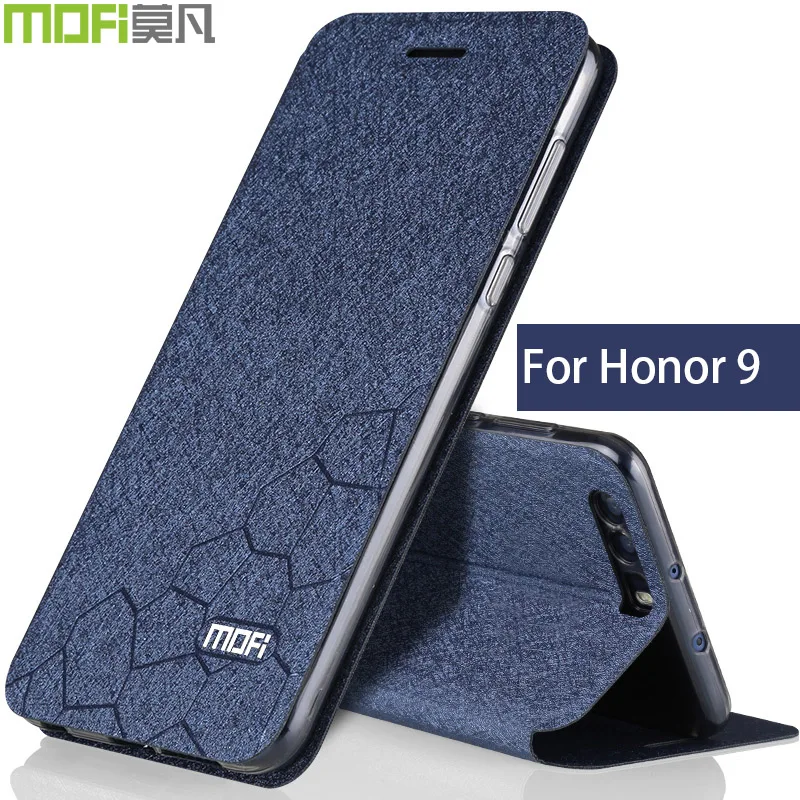 Чехол книжка для huawei honor 9 чехол силиконовый прозрачный накладка duke coque синий