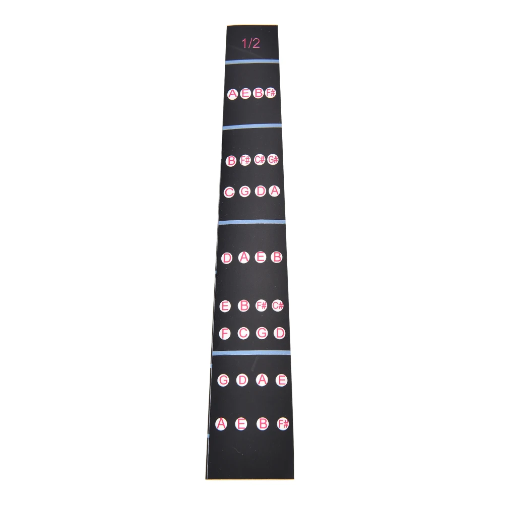 

1/8-4/4 Violin Intonation Stickers Fretboard Marker Beginners Learning Violin Fingerboard Sticker