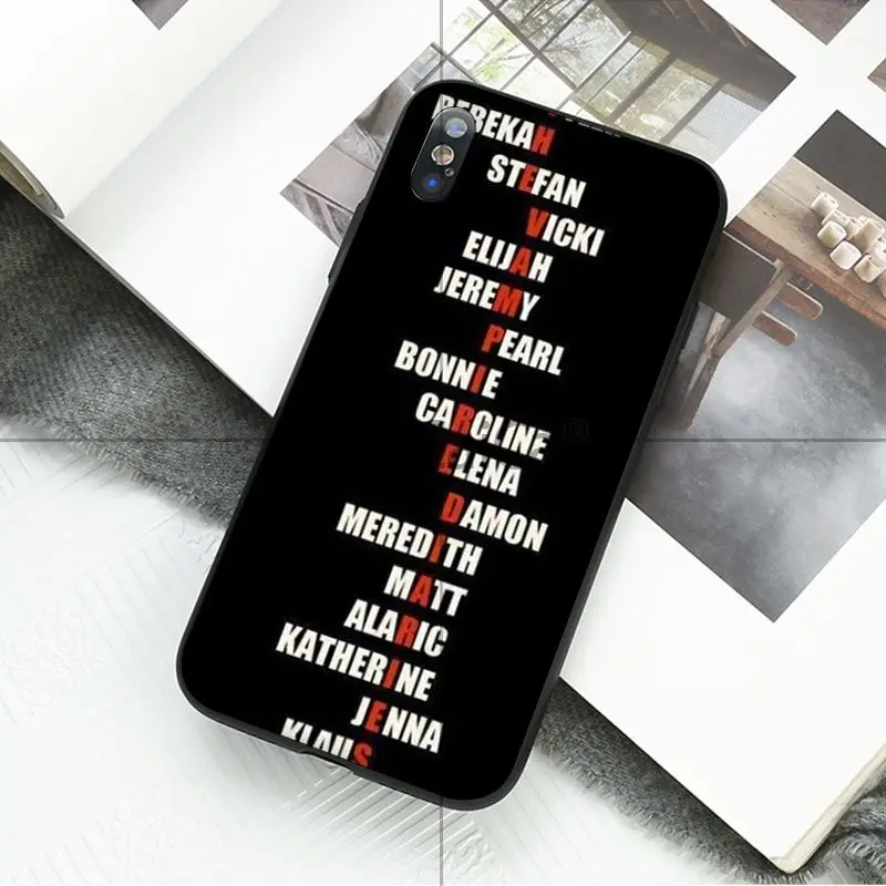 Чехол из ТПУ для телефона Ruicaica The Vampire Diaries Stefan Damon черный чехол Apple iPhone 8 7 6 6S Plus X XS MAX