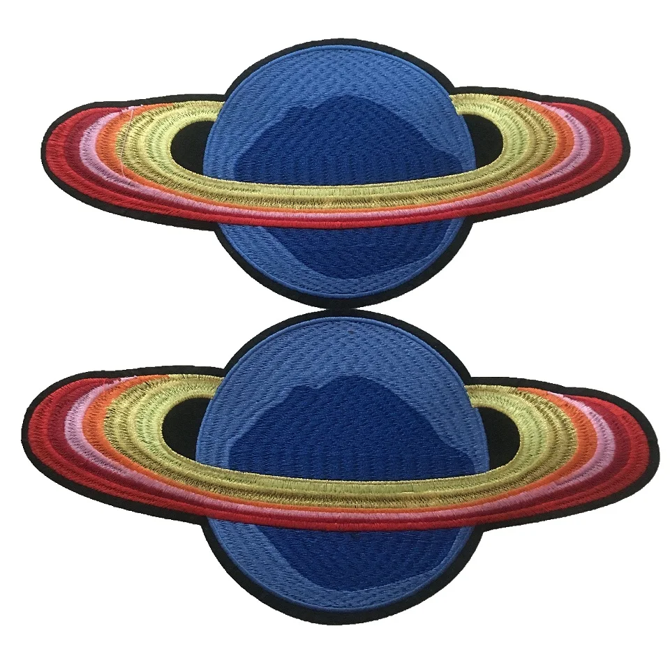 2 шт. нашивки в виде НЛО для одежды сумок аппликация с помощью утюга на космосе