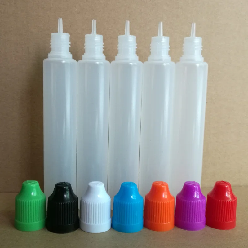 

1200pcs/lot, 30ml Long Refillable Bottles with Child Proof Caps and Long Tips, Empty Pen Shape Bottle for E Liquid, free shiping