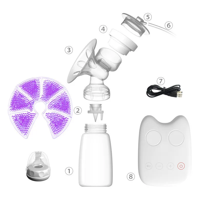 USB Электрический молокоотсос соска бутылочка электрическая мощная всасывающая