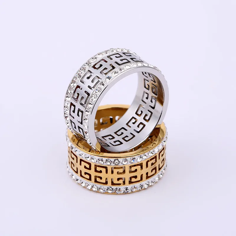 Кольца из нержавеющей стали для женщин обручальное кольцо аксессуары Женское