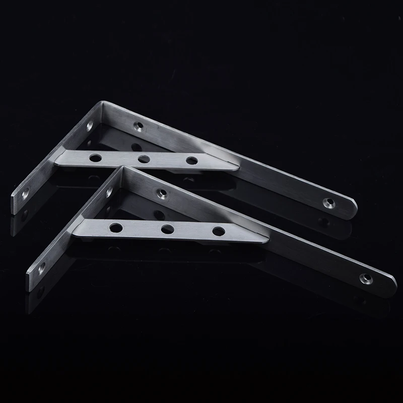 10PCS Heavy Duty Stainless Steel Wall Brackets Support Frame 20cm length Triangle Shelf Bracket Free Shipping by DHL | Обустройство