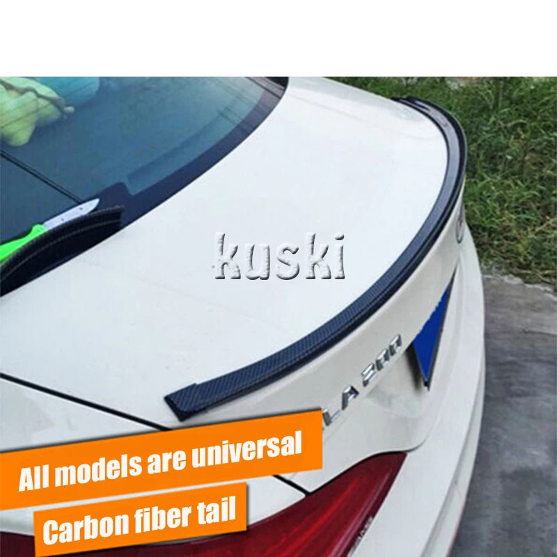 Автомобильный задний спойлер из углеродного волокна для Audi A3 A4 B6 B8 B7 B5 A6 C5 C6 Q5 A5 Q7 TT