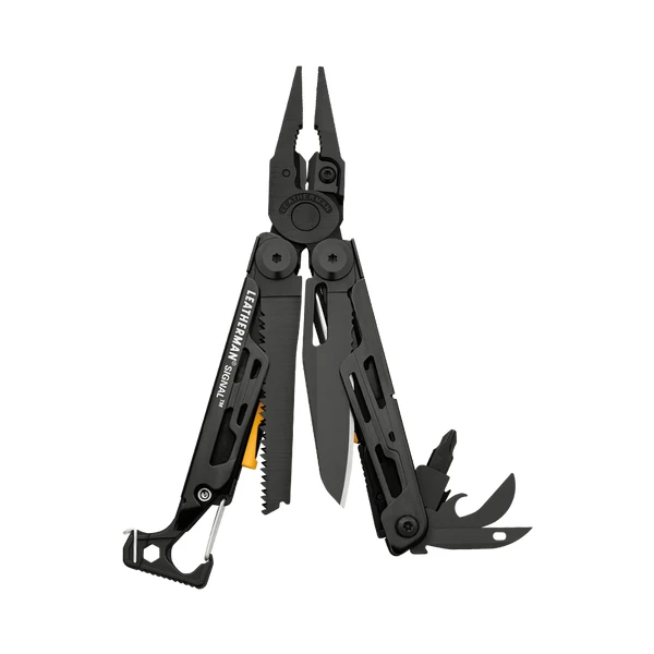 Black Мультитул LEATHERMAN-SIGNAL Camping с пожарным стартером, молотком и аварийным свистком-8 цветов - Цвет: Black