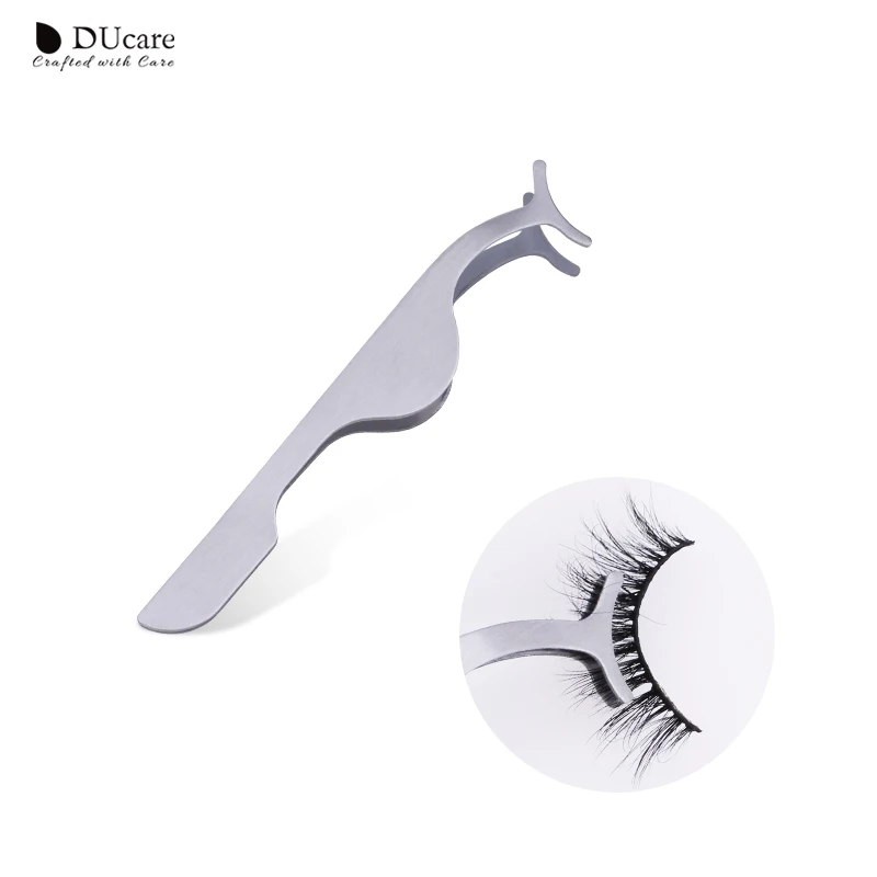 DUcare 1pc False Eyelash Tweezers Curler Fake Eye Lash Applicator Extension Nipper Auxiliary Clip Clamp Makeup Tools | Красота и