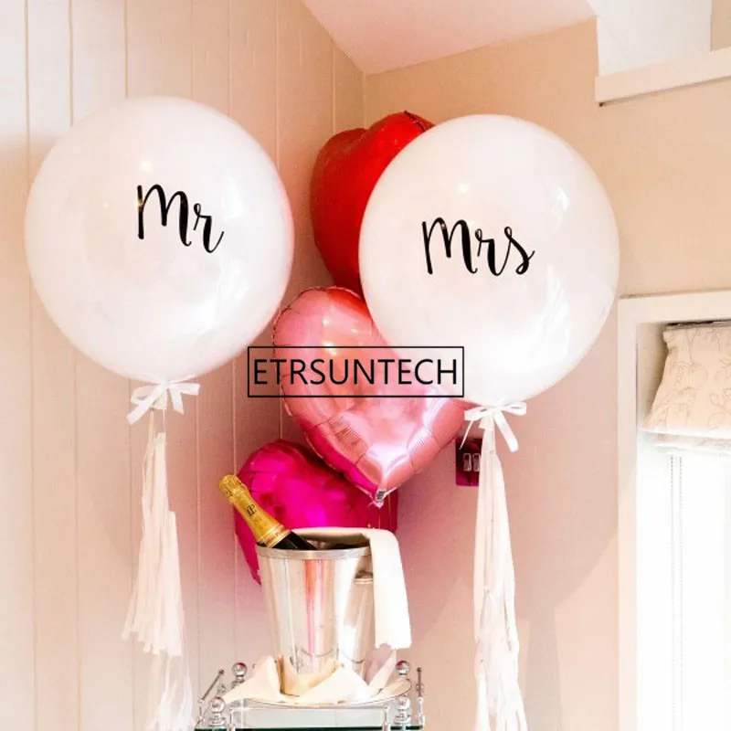 Mr Mrs воздушный шар большой 36 дюймов круглый латексный День Святого Валентина