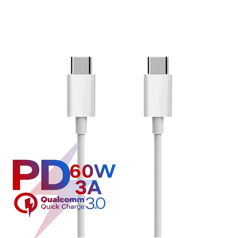 

2m PD Fast Charging USB-C Charge Data Cable for Apple iPad Macbook Pro Samsung Huawei Xiaomi Mobile Phone USB Type-C Power Cord