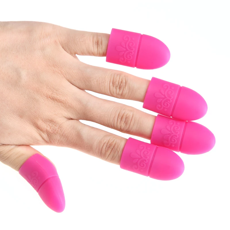 Monja 5 шт./компл. нейл арта силиконовой резины для удаления био Гели Soak Off шапки