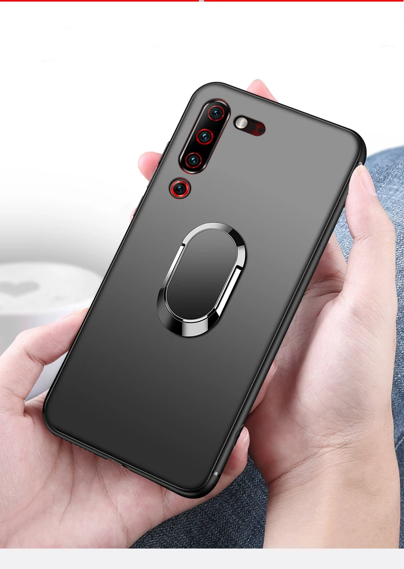 Для lenovo Z6 Lite чехол с кольцом на палец Магнит матовый Задний защитный чехол для lenovo Z6 Pro Z5 Z5S S5 K5 мягкое силиконовое покрытие чехол