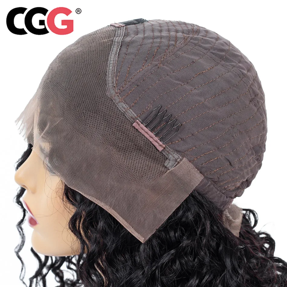 CGG Кружева передние парики из натуральных волос на кружевной основе натурального