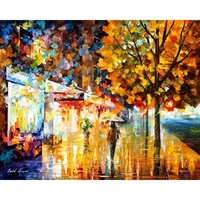 modern art landscape city movement palette knife oil painting high quality hand painted home decor