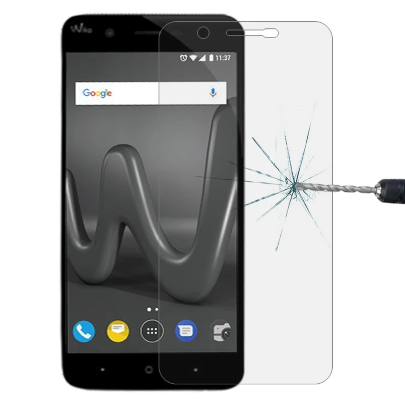 Для Wiko Гарри & View XL 0 26 мм 9H твердость поверхности 2.5D изогнутые края закаленное