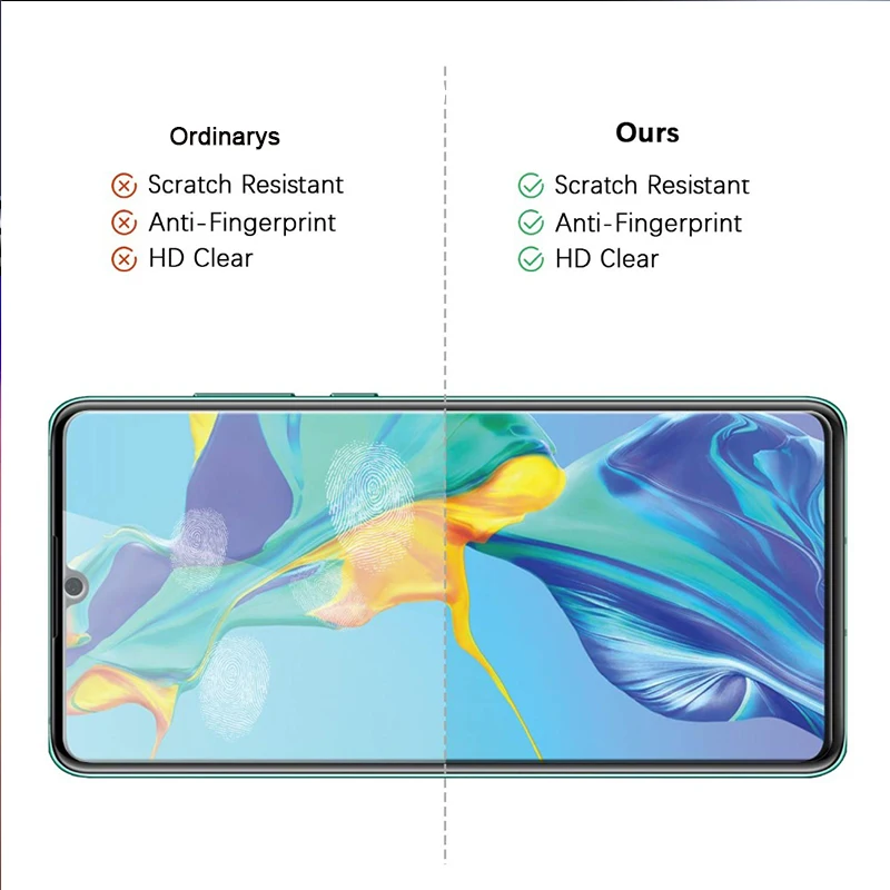 HD закаленное стекло для Huawei P30 защита экрана 9H полное покрытие Защитная пленка P20
