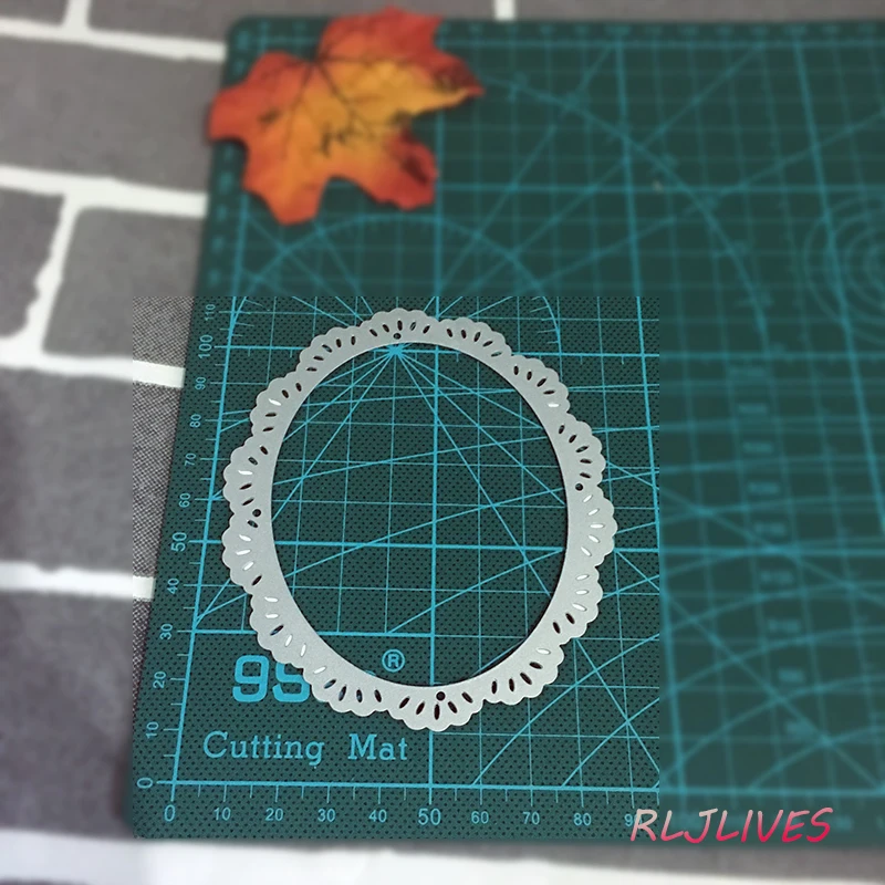 Кружевная рамка овальные металлические режущие штампы трафареты для рукоделия