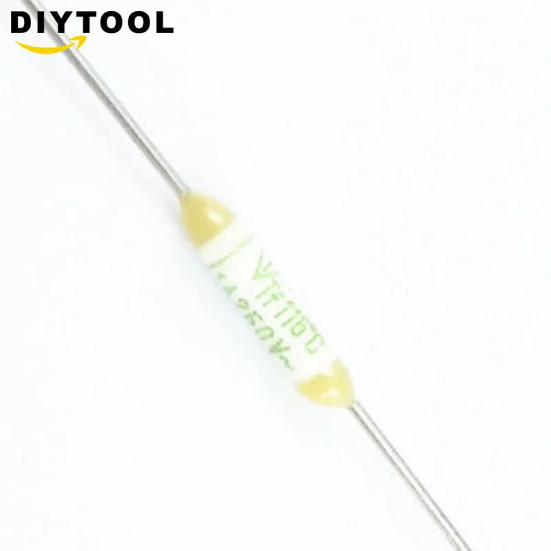 10 шт. Термопредохранитель Fuji Microtemp 115C TF выключение 1A 250V |