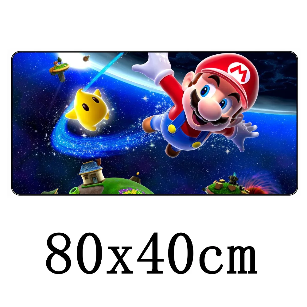 FFFAS 80x40 см Классический игровой большой коврик для мыши гриб Марио Дракон игры большой стол мягкий коврик для мыши Настольный коврик для ноутбука