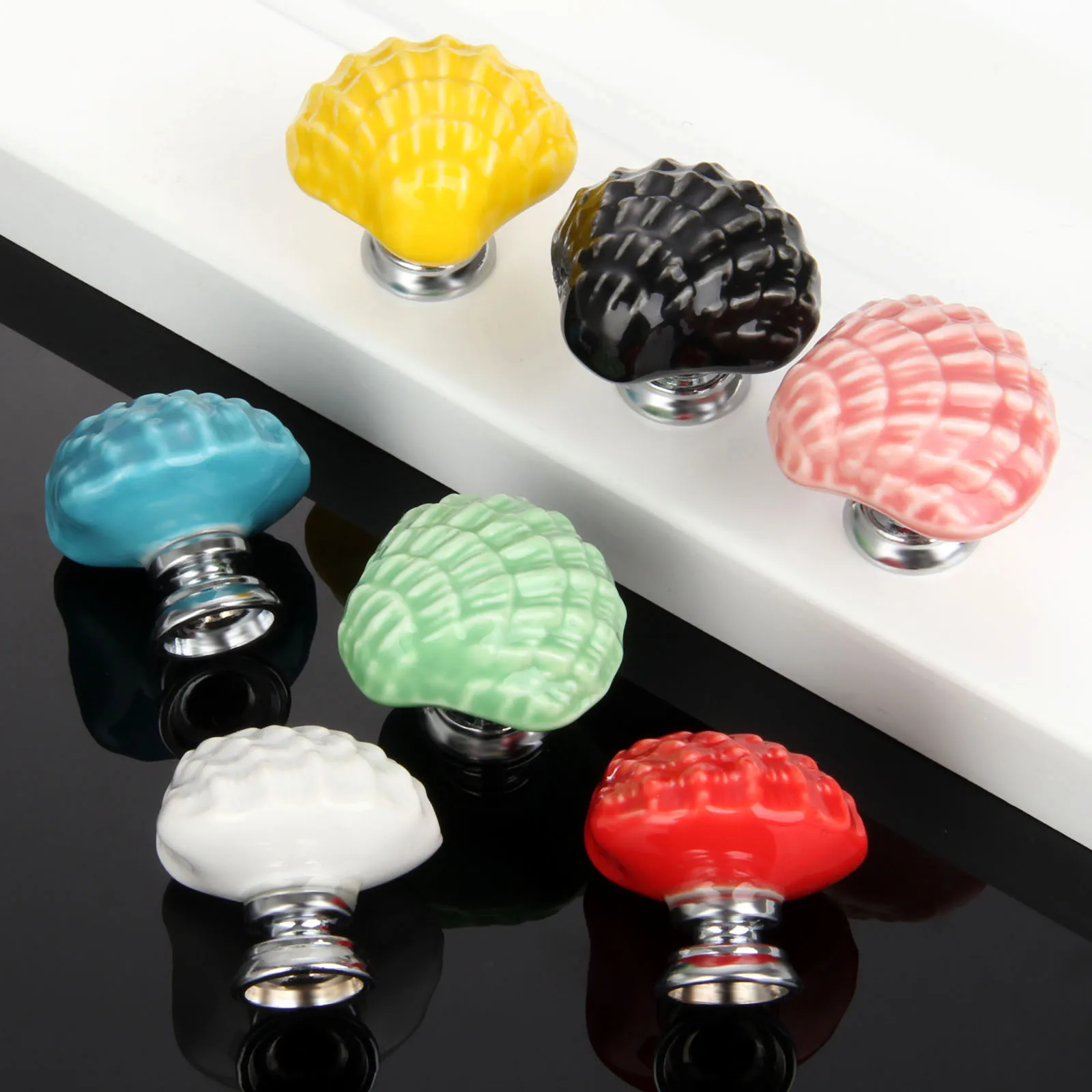 7 шт./лот Античная дверная ручка мебельные ручки оболочка винтажные для шкафа и