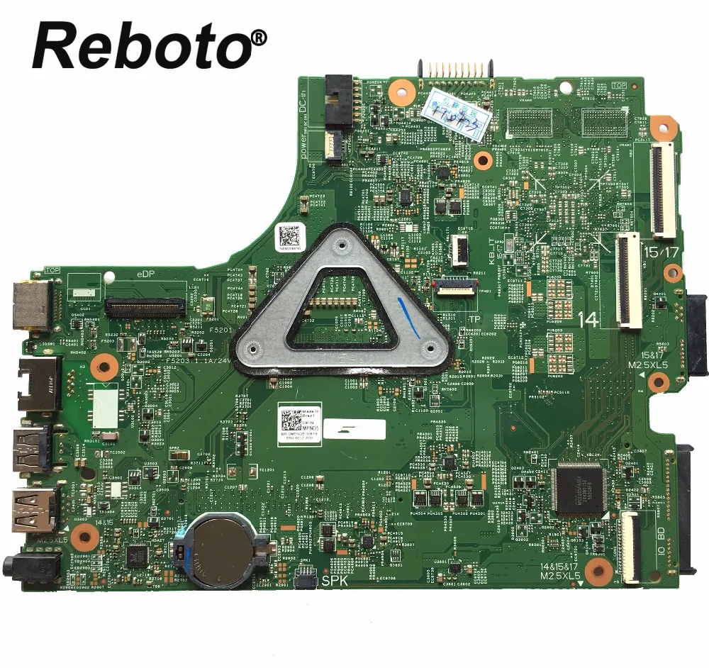 SZWXZY для DELL 3443 3543 материнская плата ноутбука с SR23Y i5-5200U 2 GHz CPU BR-0MPND5 0MPND5 MPND5 DDR3L 100%