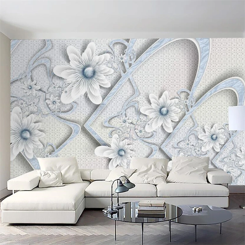 Wellyu современный минималистичный эстетический свежий цветочный ТВ фон Большое