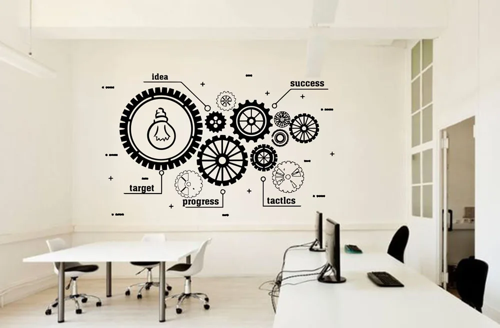 Офисная настенная наклейка идея для работы в команде деловые приспособления