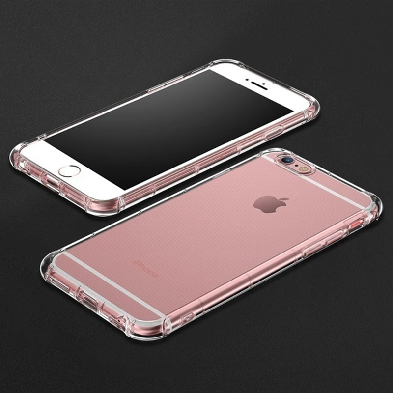 Четырехугловая подушка безопасности противоударный чехол для iPhone X XS 10 8 7 6 6S Plus