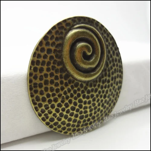 10 шт винтажные подвески Круг Кулон Античный бронзового цвета из цинкового сплава