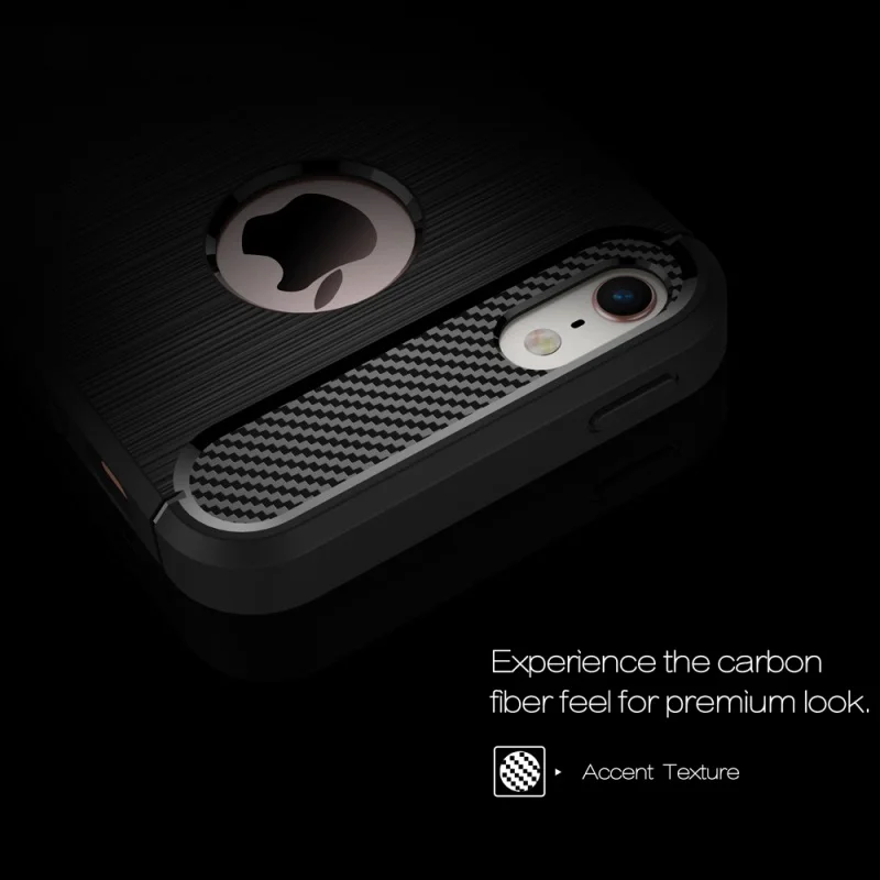 for iPhone 5/5 s/SE Mobile Phone Bag Case Carbon Fibre Brushed TPU Cover Shell Cases SE/5s/5 - Hot Selling | Мобильные телефоны и