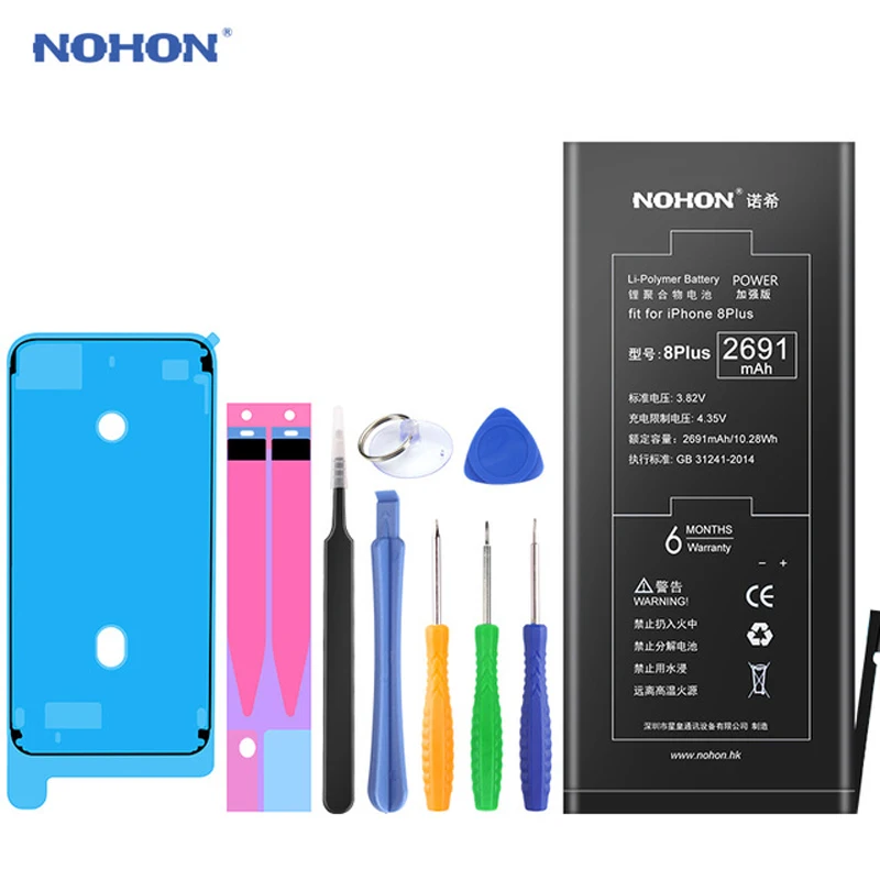 Оригинальный аккумулятор NOHON для Apple iPhone 6Plus 7 Plus 8 реальная Высокая емкость