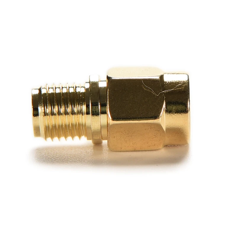 

1pcs gold RP-SMA Male Plug to SMA Female Jack RF Coax Adapter convertor Connector Straight goldplated