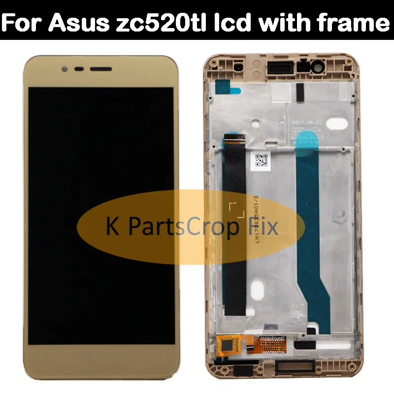Для 5," Asus Zenfone 3 Max ZC520TL ЖК-дисплей кодирующий преобразователь сенсорного экрана в сборе+ сменная рамка для ASUS X008D