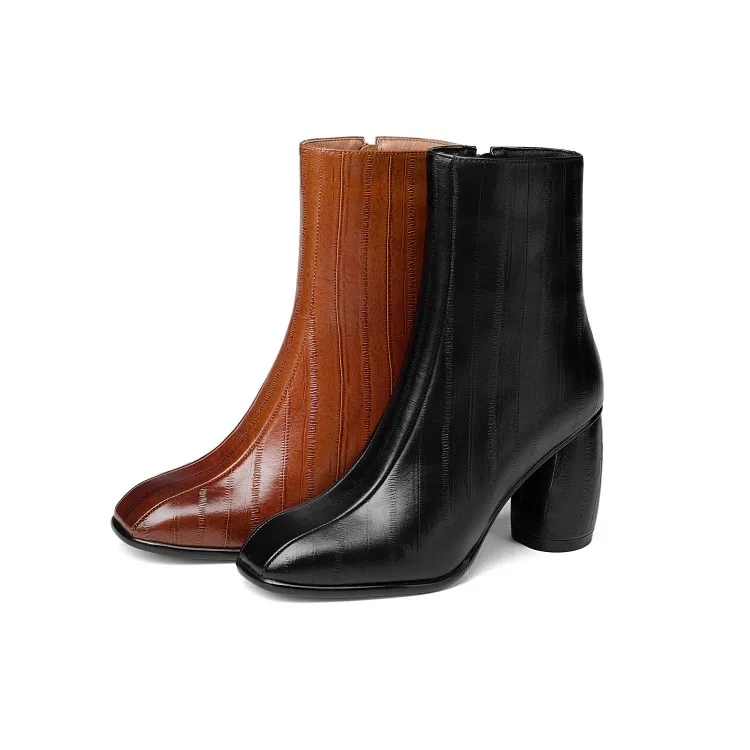 Женские ботильоны из телячьей кожи MLJUESE зимние теплые ботинки на меху молнии