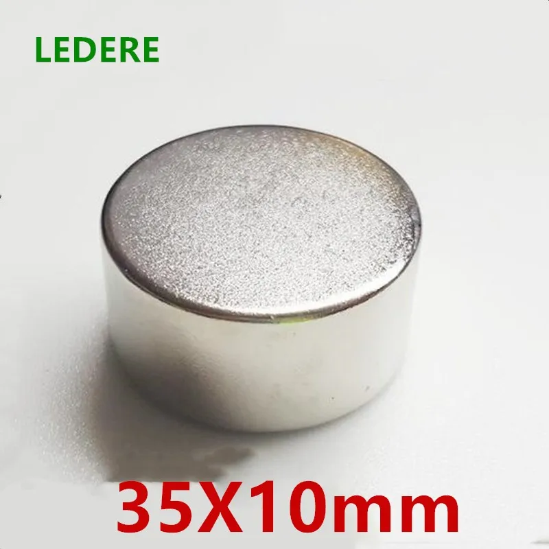 

Сильный Круглый Магнит LEDERE 1/2 шт. 35 мм x 10 мм, диаметр 35x10, неодимовый магнит, редкоземельный магнит 35*10 магнит 35x10 мм 35x10 мм