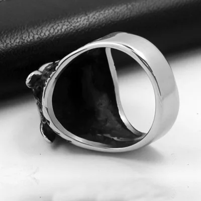 Fengfury wolf head shaped ring made of stainless steel beautiful fashion for men and girl |