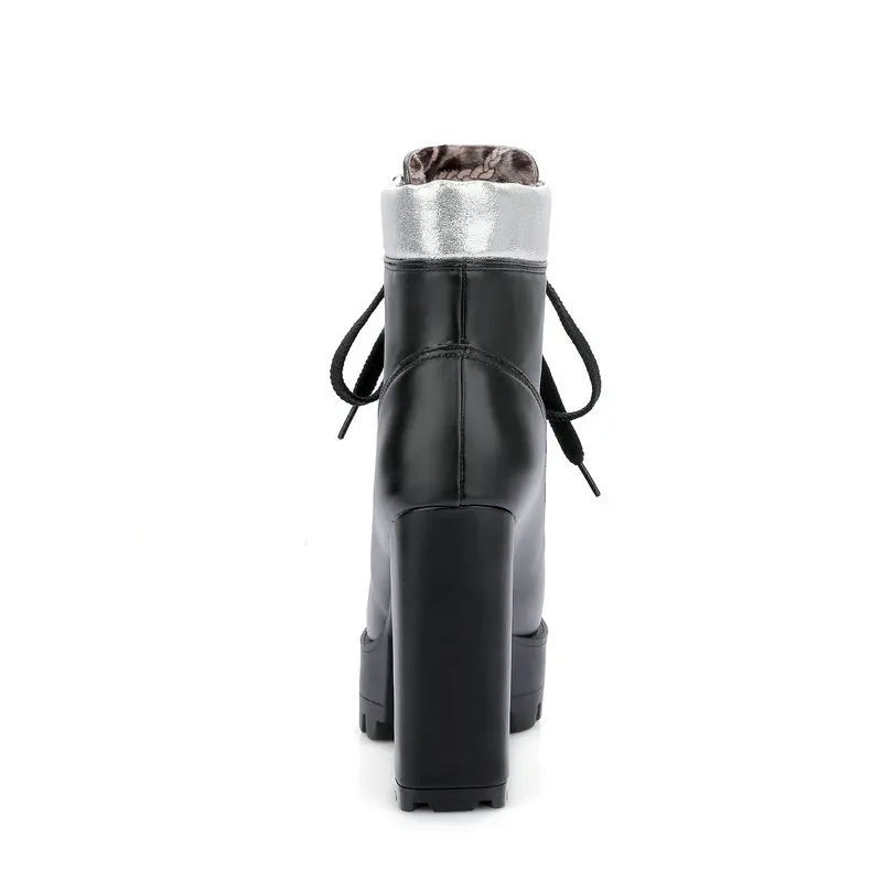 Женские ботильоны на платформе женские Ботинки Martin очень высоком квадратном