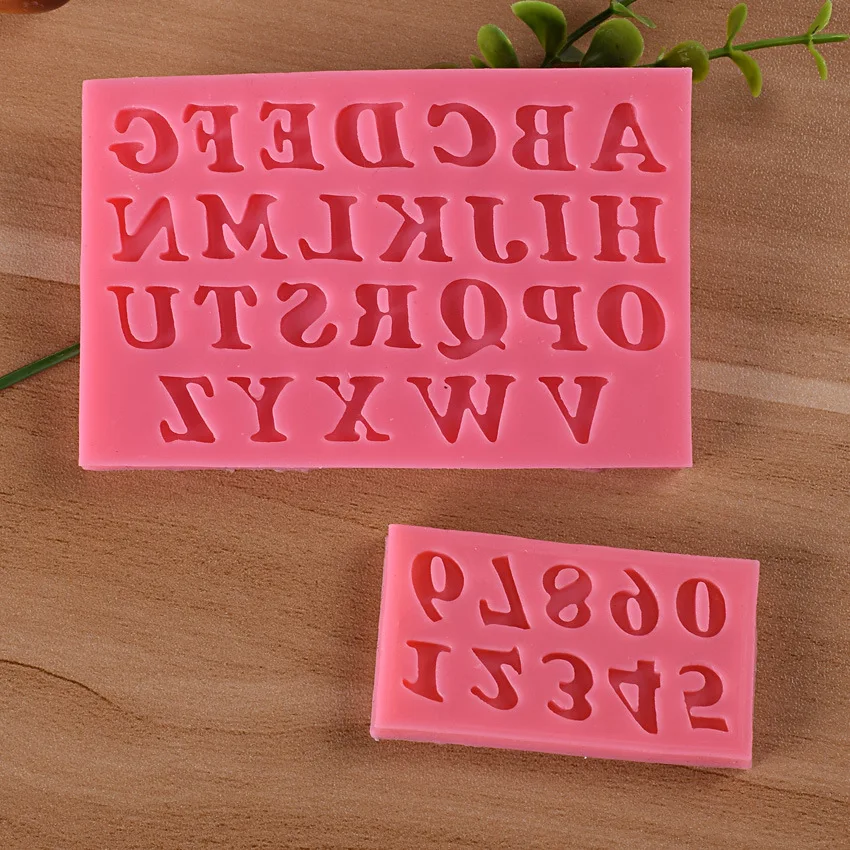 

1pcs UV Resin Jewelry Liquid Silicone Mold Number English Letter Resin Molds For DIY Cake Chocolates Bake Tool Making Jewelry