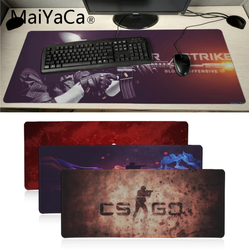 

Резиновая мышь Maiyaca cs go, прочный Настольный коврик для мыши, игровой коврик для мыши для ПК, ноутбука, большой коврик для мыши, геймерский Нас...