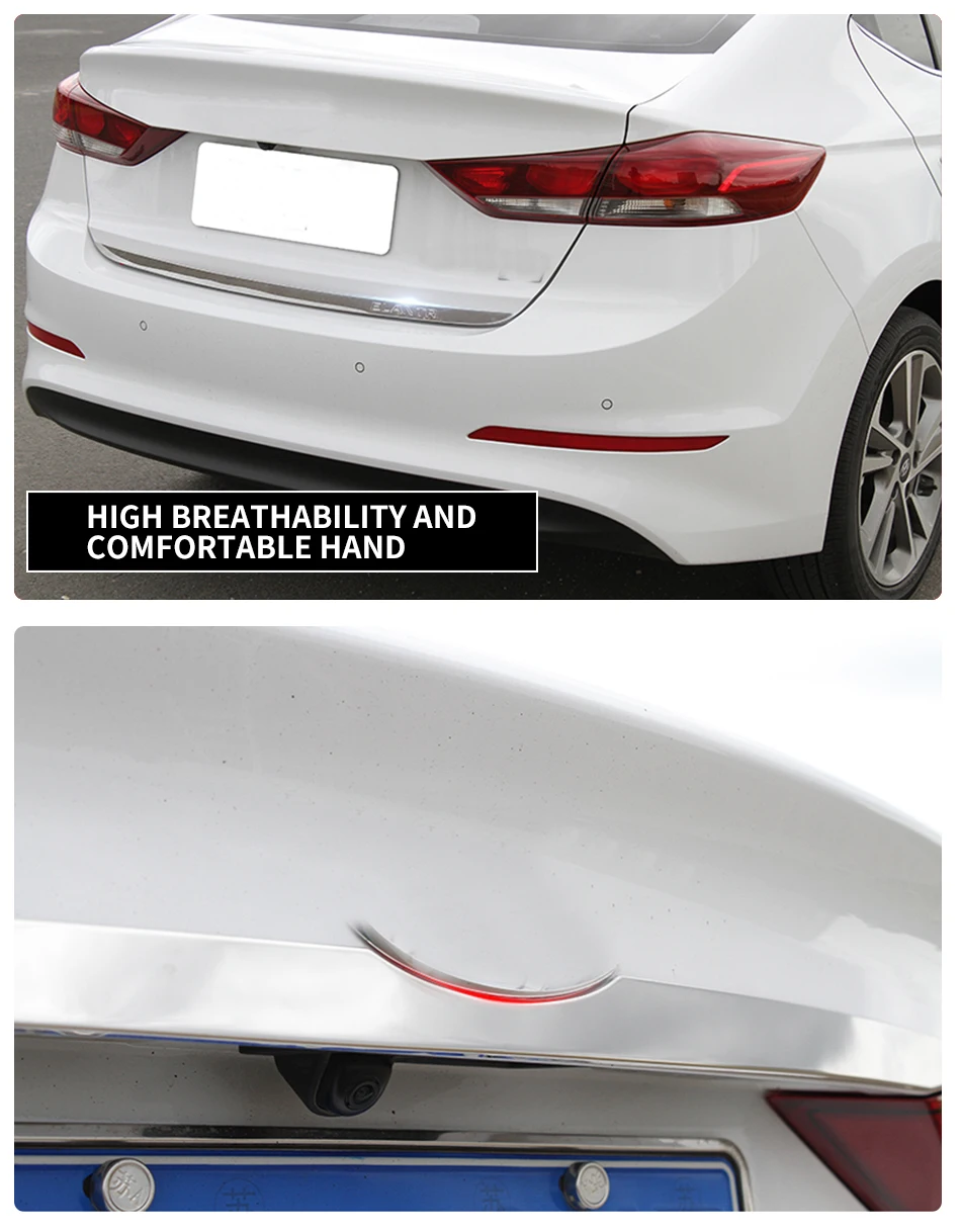 Задняя Крышка багажника Крышка-дверца литья отделкой полоса для hyundai Elantra автомобильные аксессуары