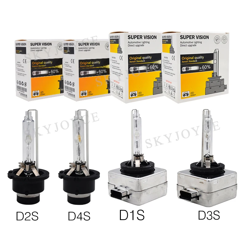 SKYJOYCE 55W D1S D2S D3S D4S HID лампа фары 4300K 6000K 8000K 5000K 35W D1R D2R D3R D4R сменная | Автомобили и