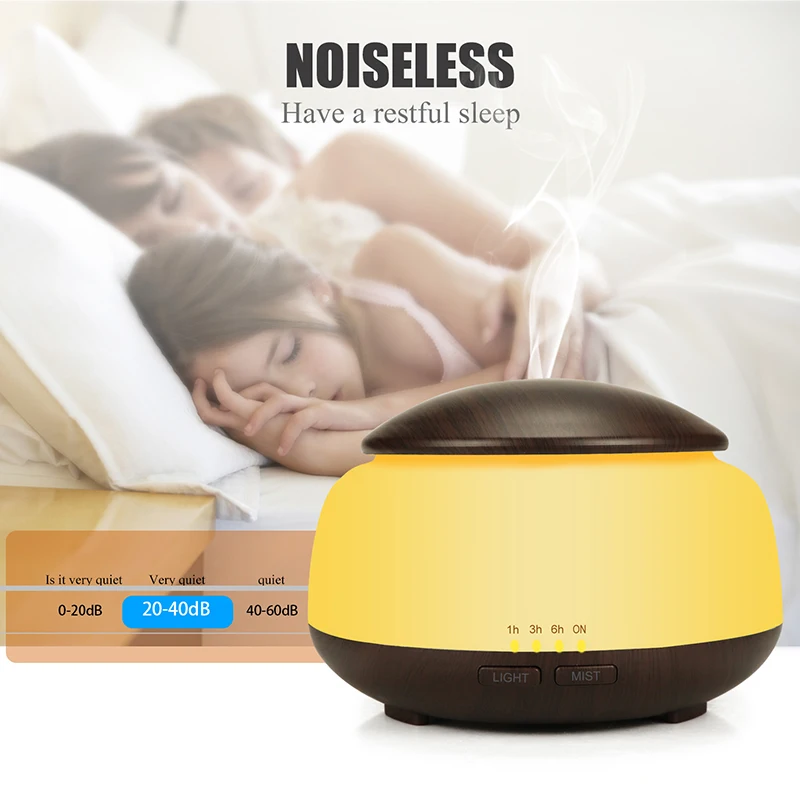 DEKAXI 300ml Essential Oil Diffuser Air Humidifier Aromatherapy Electric Aroma Diffuser Mist Maker with Night Light for Home