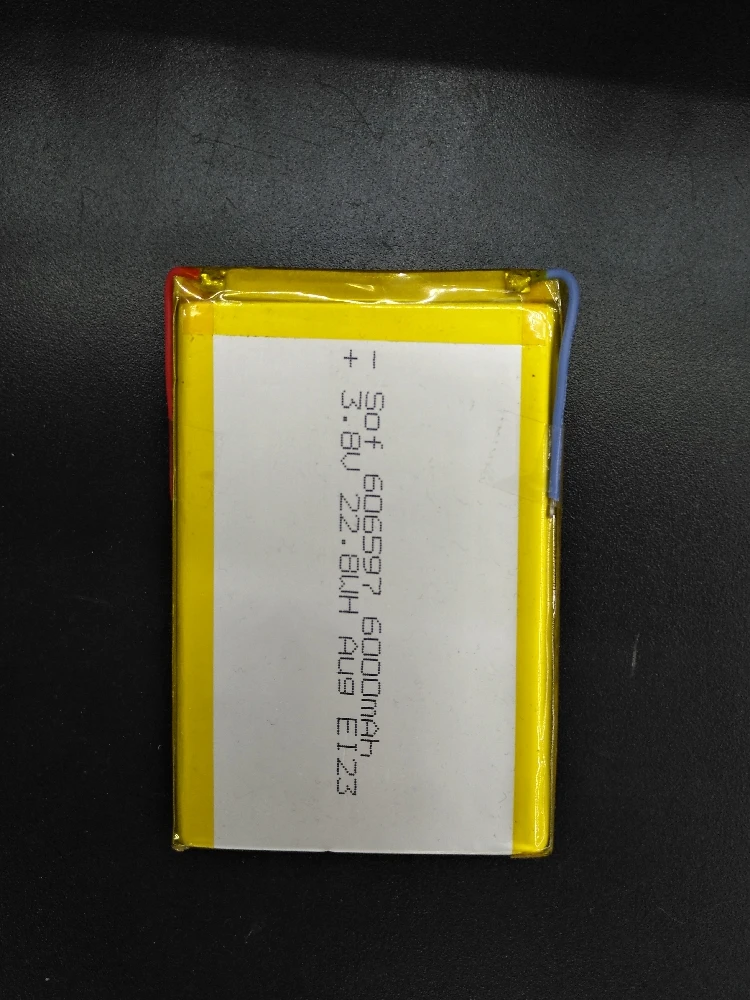 

Package 3.7V polymer lithium battery 606597 6000mAh core charging treasure