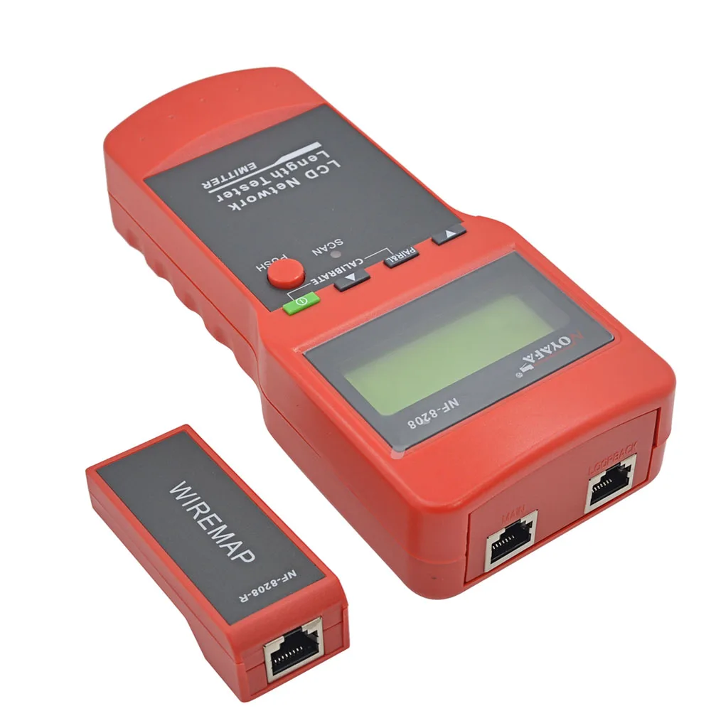 NOYAFA NF-8208 Ethernet LAN Сетевой кабель тестер диагностики Tone Tracer UTP STP RJ45 провода трекер с ЖК-дисплеем NF8208 оригинальная посылка