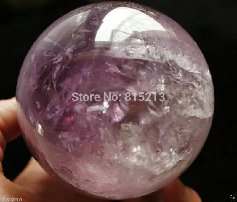 

Ddh001039 натуральный Фиолетовый аметист, кристалл, фотошар, Радуга