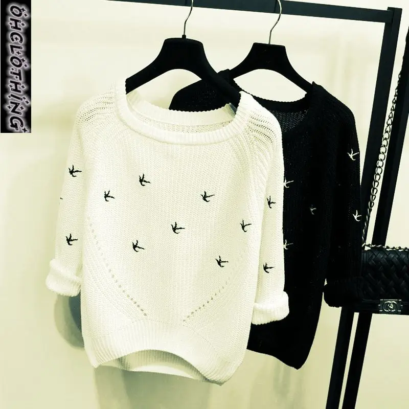 

2021 New Arrivals Spring Autumn Fashion women Sweater High quality Casual Sweaters Women Jumper Pullovers Loose Femininas Blusas